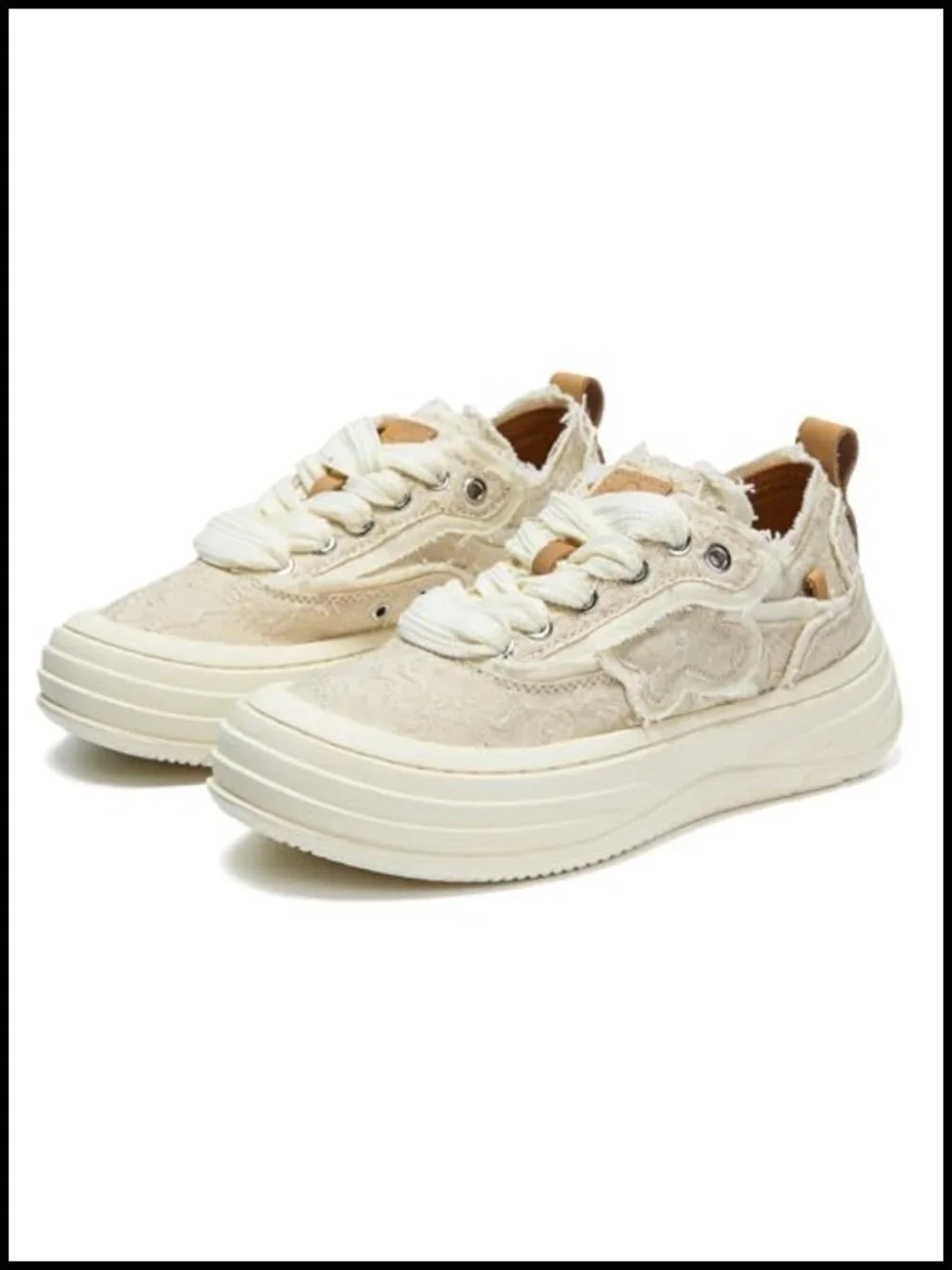 Women's Retro Sneakers with Memory Foam Insole and Ribbon Lace-Up Closure